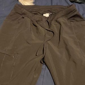 Black Lg petite scrub pants